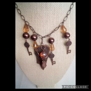 Bronze heart Shape Necklace